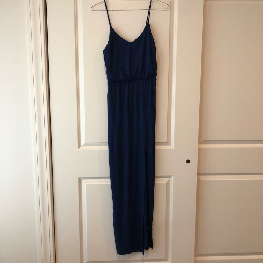Blue Lulus Maxi Dress. The perfect wedding guest dress!